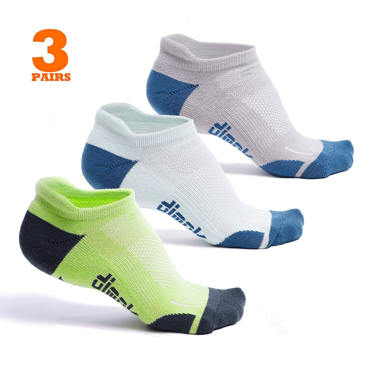 Athletic Running Socks - No Show Blister Resistant Sport Socks for Men –  Dimok
